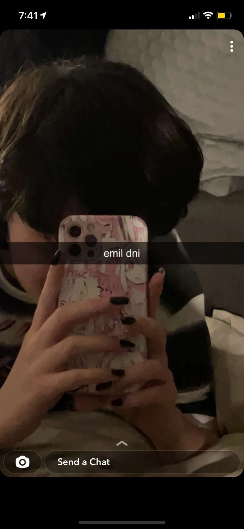 Hoesje van iPhone van het Meisje van Anime van Kawaii het Roze