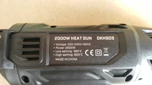 DEKO-pistola de calor eléctrica avanzada, 220V, 2000W, 2 temperaturas variables, con cuatro boquillas, accesorios, herramienta eléctrica