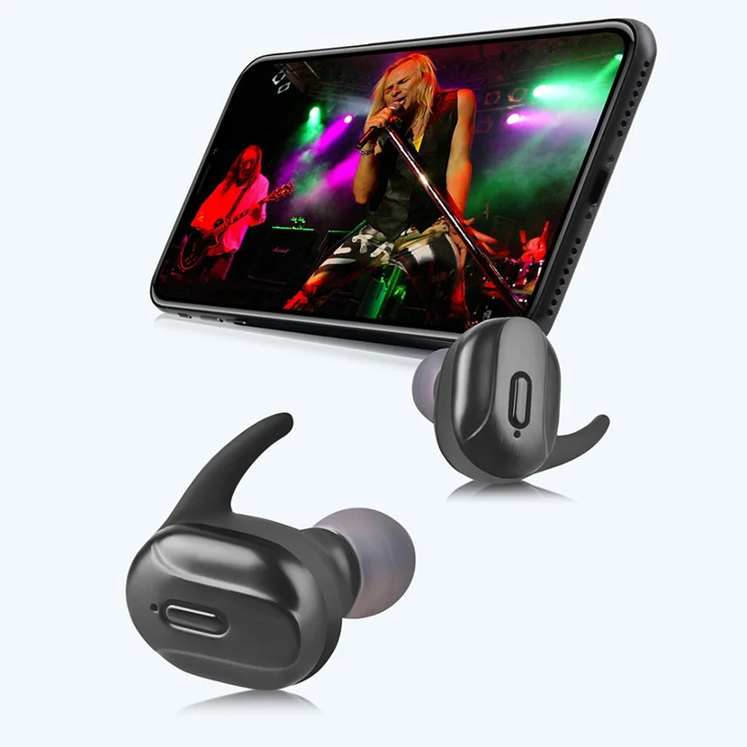 50 комплектов T26 TWS Bluetooth 5,0 наушники-вкладыши стерео бас беспроводная водонепроницаемая Спортивная гарнитура с микрофоном