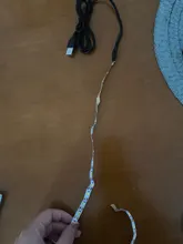 Tocador con espejo de maquillaje, accesorio con cadena de luces USB, lámpara de baño, cinta Led para espejo, 5 metros, 5V