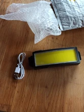 Headlamp Portable Battery-Flashlight Led-Headlight Mini COB with Built-In USB New-Style