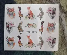 WUF 1pcs Hitoro Flower Nail Stickers Water Transfer Decals Decoration Dream Cather Cather