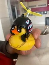 Coche pato con casco de viento roto, pequeño pato amarillo, Motor de bicicleta de carretera, accesorios de ciclismo sin luces