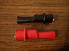 1 Pair Alligator Crocodile Test Clip Clamp For Multimeter Tester Probe New