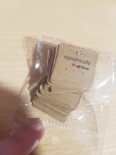 50pcPaper earrring estilo hecho a mano cartulina para pendientes 5x 5cm/3x3cm /5cm x 9cm /5x6,5 cm /5x7cm marrón/blanco de la joyería de DIY Tarjeta de paquete