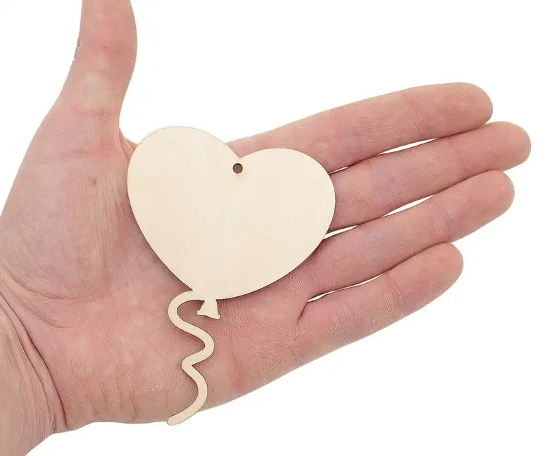 

Wooden Heart Balloon Shape (10cm) Craft Embellishments Decoration Gift Decoupage Card Making Scrapbooking 0772