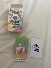 Cartas de Tarot de unicornio de cristal, guía, adivinación, Destino, Juego de mesa, 78 cartas/juegos