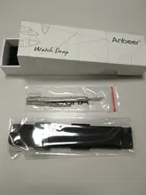 Anbeer-Correa de reloj de goma para hombre, 14mm, 18mm, 20mm, 22mm, 24mm, pulsera de repuesto de liberación rápida, de silicona deportiva negra