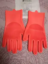 Dishwashing-Gloves Scrubber-Dish Kitchen-Cleaning-Tools Magic Silicone Soft 1-Pair