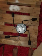 Ceiling-Lights Lampara Loft Nordic-Pipe Bedroom Retro Vintage Techo Iron for Living-Room