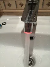 ZhangJi LED grifo de luz boquilla grifo RGB Color parpadeante temperatura grifo aireador ahorro de agua cocina accesorios de baño