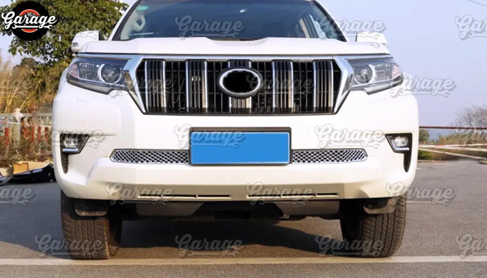 Накладка переднего бампера чехол для Toyota Land Cruiser Prado 150-ABS пластик молдинг 1 комплект/2 шт. украшение автомобиля stylin