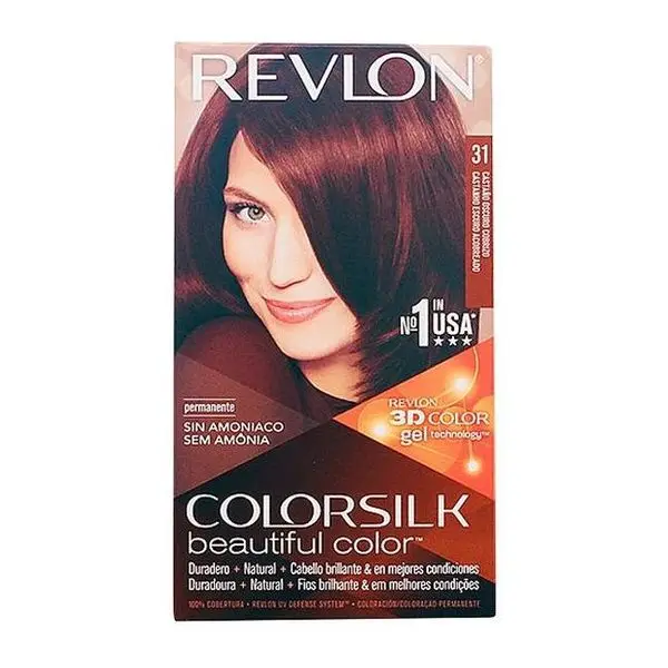 Краситель без аммиака Colorsilk Revlon Темный медный каштан
