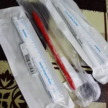 Pro-marcador de piel para tatuaje de cejas, Pluma de Microblading de escritura quirúrgica blanca, arte corporal impermeable permanente, herramientas de maquillaje, 1 Uds.