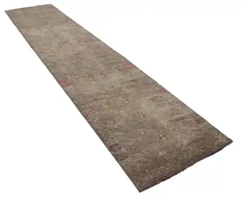 

87x382 Cm Beige Handmade Boho Runner Rugs-3x12 Ft