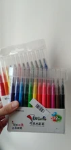 Tenwin-Juego de rotuladores de pintura lavables, juego de rotuladores de Color para aerógrafo eléctrico, rotuladores de pulverización, suministros de arte, 12 Uds.