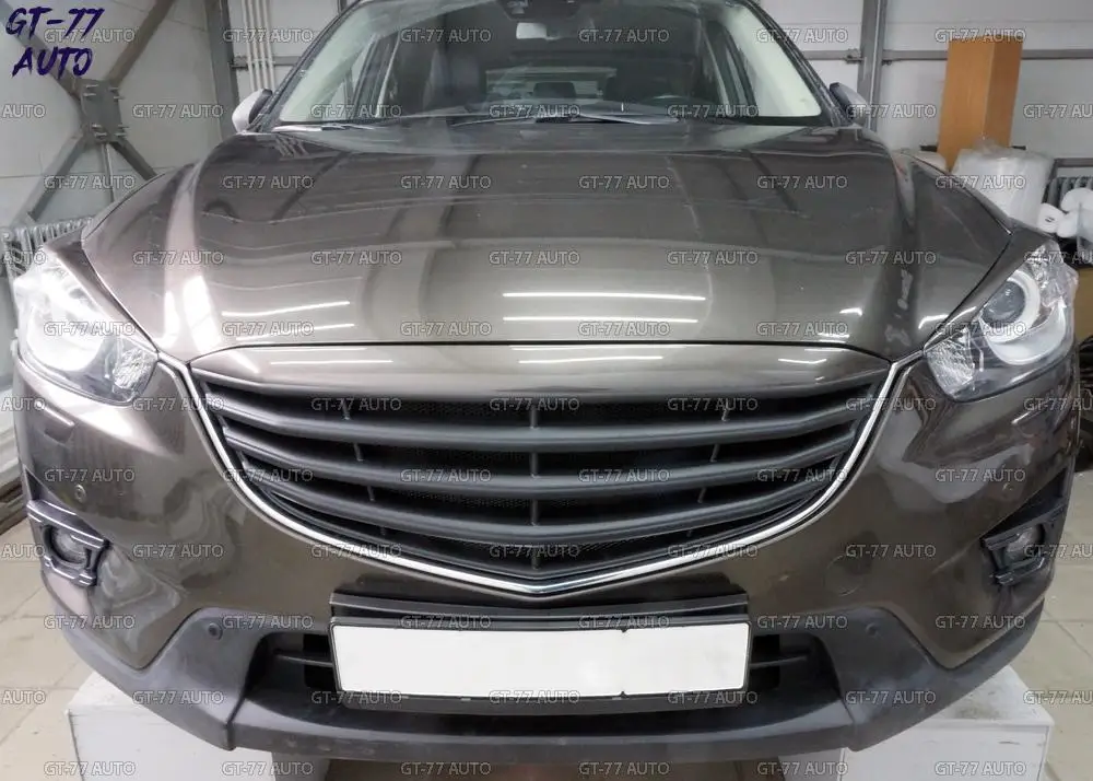 Решетка радиатора с сеткой для Mazda CX-5 2011- защитный литье внешний материал ABS пластик Стайлинг тюнинг