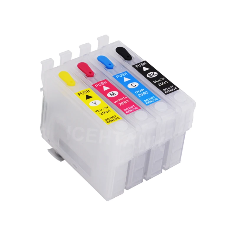 ICEHTANK 400 мл чернила для принтера+ T2991 Refillable патрон чернил для принтера Epson Expression Home XP-235 332 335 432 435 картридж