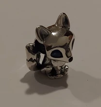 Cuentas de 100% Plata de Ley 925 pisadas de Pata de Gato, amuletos de corazón de amor, aptas para Pulsera Original, joyería de plata 925