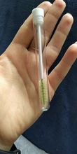 Brocha de tubo reutilizable para cejas, brocha desechable para pestañas, brocha para cejas con nuevo taladro de resina, brochas de maquillaje reemplazables