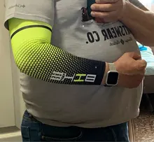 Loogdee-Funda protectora de brazo para hombre, calentadores de brazos mangas deportivas para bicicleta, con proteccion solar UV, 1 par