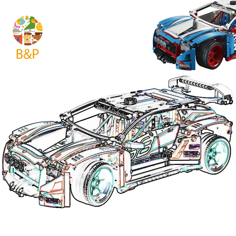 

42077 1005Pcs Technic Series The rally racing car Model Building Blocks Bricks Education Toys Gift 10826