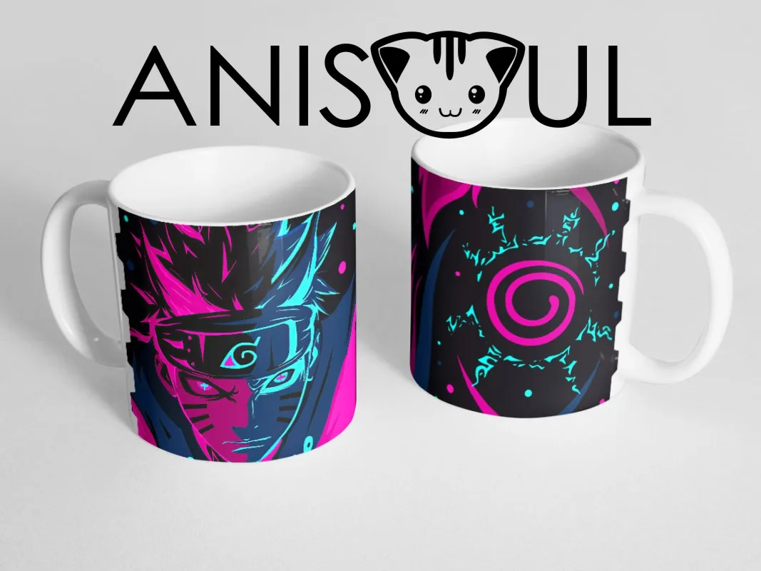 Mug tea coffee mug 11oz anime Neon Naruto | Дом и сад