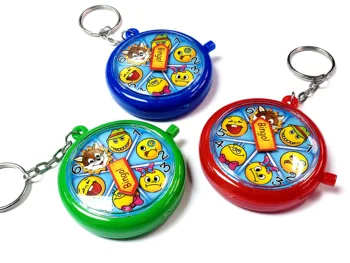 

3 piece Bingo roulette game with keychain key ring clip Party Favor game vending gift pinata vending FunTOYS GIFT BAGS NOVELTY