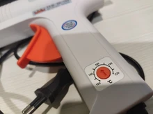 Pistola de pegamento de fusión en caliente, Pistola de Pegamento Caliente de temperatura constante ajustable, barras de pegamento de 11mm de diámetro, herramientas de reparación de manualidad casera de 110W