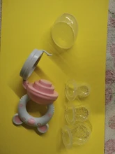 Chupete con mango de oso para bebé, alimentador de silicona de grado alimenticio PP, mordedor de tetina para entrenamiento de leche, fruta fresca, 1 Uds.