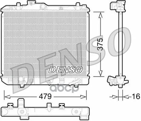 Радиатор, Охлаждение Двигател Suzuki Splash(08-) Denso арт. DRM47028