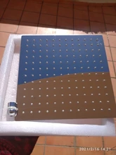 EVERSO-Cabezal de ducha de lluvia de acero inoxidable, ultrafino, acabado cromado, redondo y cuadrado, 12/10/8/6/4 pulgadas