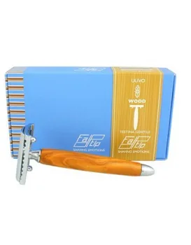 

Fatip Olive Wood Double Edge Safety Razor Closed Comb