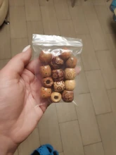 Cuentas de madera para trenzar el cabello, accesorios de extensión de cabello trenzado, 12 Uds.