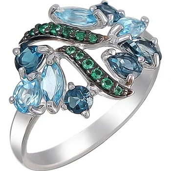 

Sokolov ring with Topaz and cubic zirconia