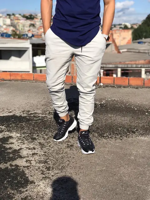 CALÇA JOGGER COM PUNHO ELÁSTICO - PRODUTO DE ÓTIMA QUALIDADE, DIRETO DA FÁBRICA