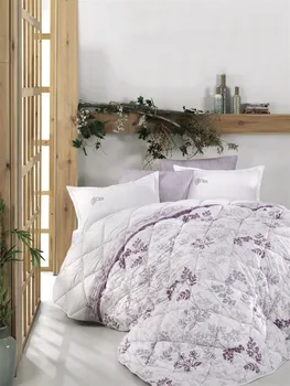 

Romantic and Modern Double Ranforce Sleeping Set Designed from 100% Cotton It consists of 7 pieces (Quilt, sheet, pilowcase (.