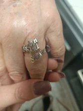 Letdiffery-anillos de doble nombre personalizados para mujer, anillos de boda ajustables de acero inoxidable, regalos de compromiso únicos