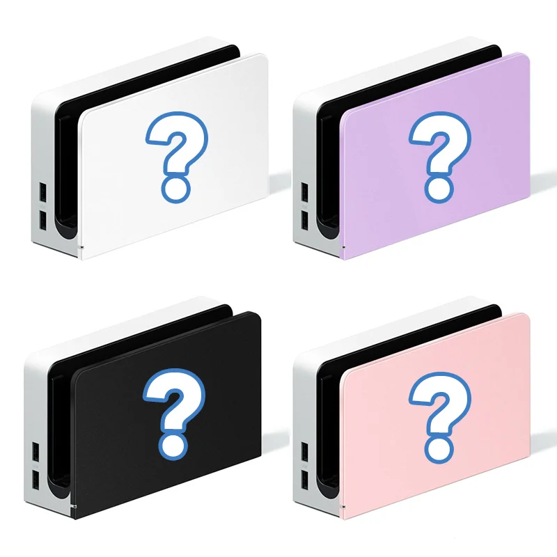 Doca para Nintendo Criar o Seu Personalizado Bonito Case Switch Oled Anime Decalque Capa Rosa Branco Roxo Preto Base Cores Próprio - Image 6