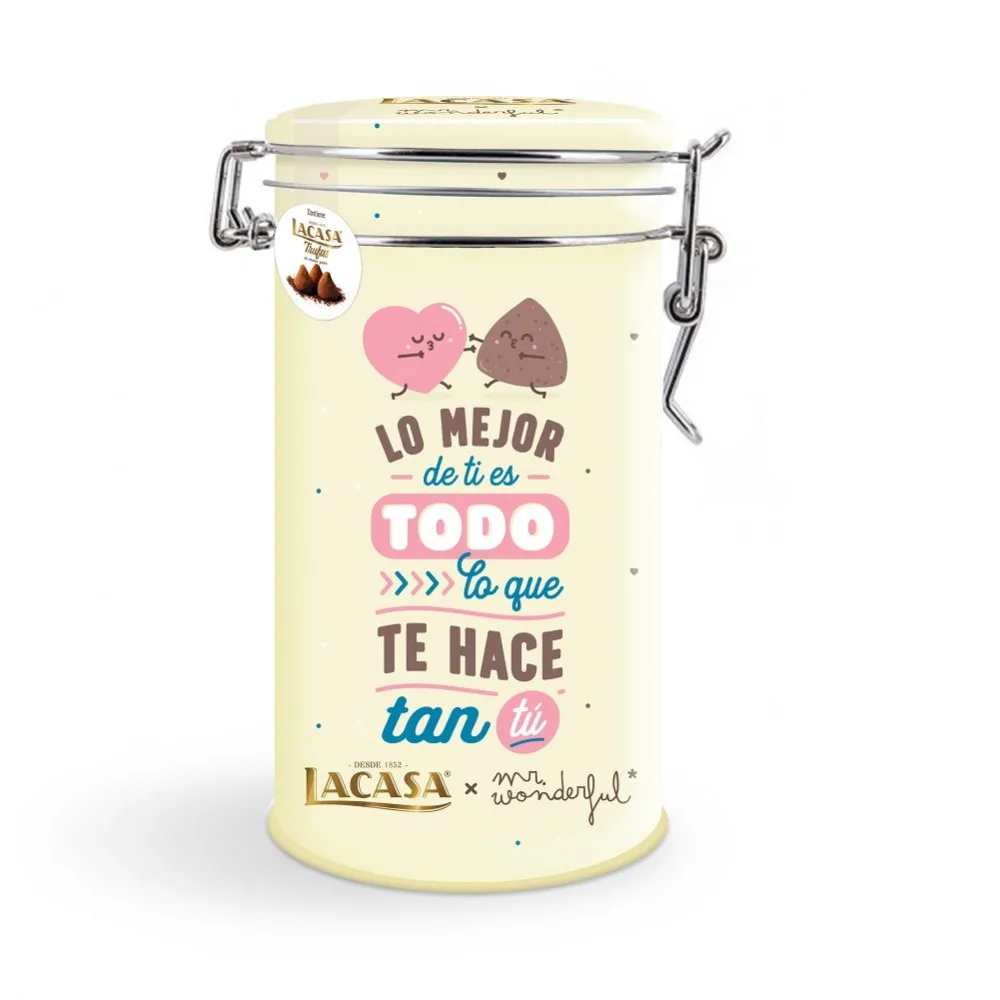 Lacase can truffles Mr Wonderful · yellow · 100g afbeelding