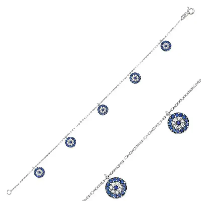

Silver Evil Eye Women Bracelet