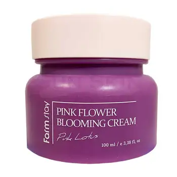 

Face cream with lotus extract farmstay pink flower blooming cream pink lotus