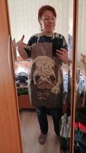 Kitchen Apron Bulldog Dog-Printed Dachshund Cooking Bib Cleaning-Tool Cotton Pug 