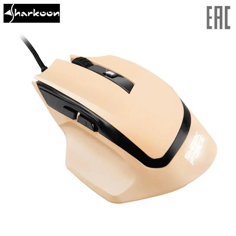 Мышь Sharkoon Shark Force оптическая, 1600 dpi, USB, подсветка