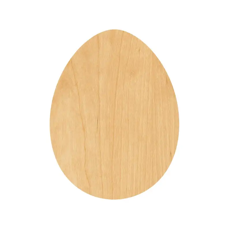 Egg 2 Laser Cut Out Wood Shape Craft Supply- Unfinished