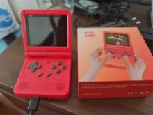 Handheld Console PS1 16-Simulators Dual-Open-System Retro New-Game Kids Powkiddy V90