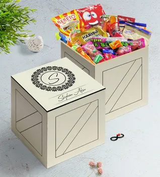 

Personalized Is In Wooden Box Nostalgic Lezzetler Gift Seti-2