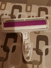 Rodillo removedor de pelo de mascotas de 2 vías, removedor de pelusas de perros y gatos de muebles, funciona con una mano