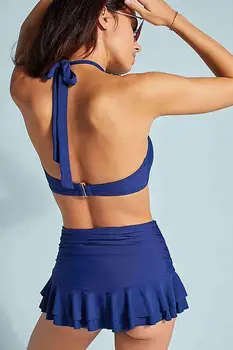 

Angelsin Mavi Etekli Bikini Alt - MS4245