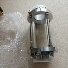 Dioptrías de cristal de trébol de triple abrazadera, Visor de flujo sanitario de 1,5 y 4, ajuste de tubería OD 102 de 19-304mm, ajuste de acero inoxidable, producto diario Homebrew